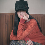 hippie button cap black