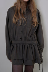Sandy check onepiece_brown