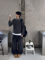 Ease Wide Two-Tuck Denim Pants