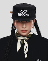 6cRAyon x Niche ピルボックス帽キャップ（ブラック）
