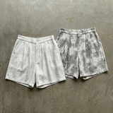 Mottled Wash Structured Shorts