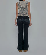 CROSS PATCHED PISTOL SWEATPANTS_CHARCOAL