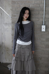 Cozy Mood Layered Brushed Tee