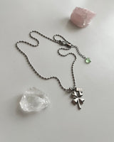 cjn Lucky Clover Kitch Two Way Bold Necklace