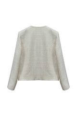 CHERISH TWEED JACKET / WHITE