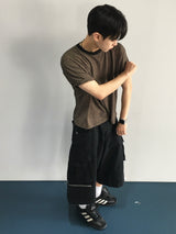 Marvin Crop Stripe Short Sleeve T-Shirt 3C