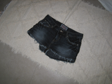  Koka Distressed Low-Rise A-Line Denim Shorts 