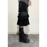 フリルミディスカート