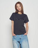 26SS WOMAN SPANGLE LOGO SHORT SLEEVE T-SHIRT