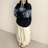 Ford Nordic Round Loose Fit Wool Knit