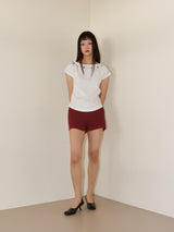STRIPE JERSEY SHORTS (RED)