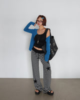 Star Patch Stripe Bootcut Pants