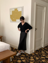 [MADE] SILKY SATIN SKIRT