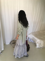 ロールアップチェックシャツ