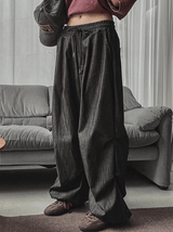 Furby Pintuck Denim String Pants