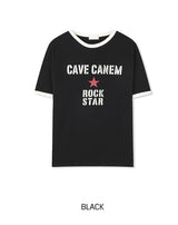 ロクドン スター レタリング リンガー Tシャツ