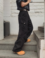Mute Dyeing Wide Cargo Pants