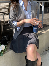 Wanted Pleated Mini Skirt