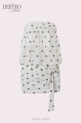 Fancy Dot Tube Top Chiffon Dress
