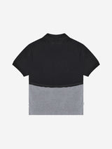 1/2 レギュラー ハーフ ラウンド PK Tシャツ(BLACK/GRAY)