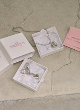 Shine heart naming necklace