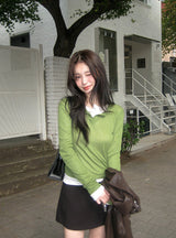 KE Henry Neck Long Sleeve T-Shirt (7color)