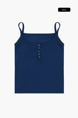 Zelia henley ribbed top