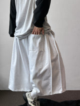 Loin Contrast Keyring Side Pintuck Bermuda Shorts 4 color