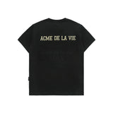 24FW カウボーイレタリングベビーフェイス半袖Ｔシャツ ブラック