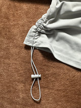 Grey shirring T-shirt