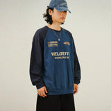 AN Raglan Velo Lettering Long Sleeves Sweatshirt