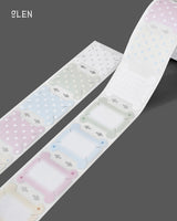Silver Foil Bobbin Writable Paper Kiss Cut Tape