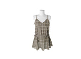Gaps Check Bustier String Sleeveless One Piece