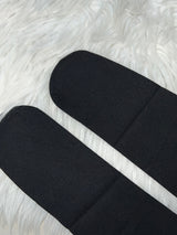 Y2K check pattern see-through black stockings (Black)