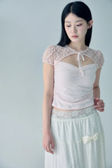 Angel bloom skirt (Cream) 