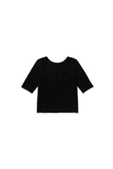バックスクープTシャツ_ブラック