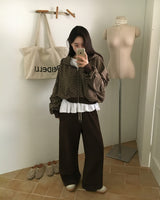 Soft Layered Frill Long Sleeve T-Shirt