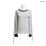 (3color) Shirring Layered Long Sleeve Tee