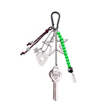 Logo Key Star Pick Neon Beads Keyring