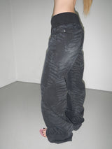 zebra wide denim pt