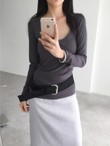 suede lock belt