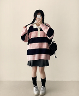 Tay Wapen Color Matching Kara Dangara Knit 