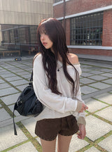 [1+1/MADE] Ringsa V-neck Loose Fit Layered Knit