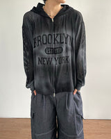 Brue Spray Mesh Hoodie Zip-up