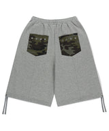 BERMUDA CAMO POCKET SWEATSHORT