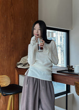 スリットロングスリーブ二ット