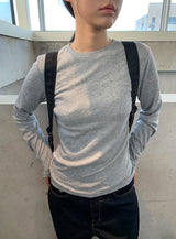 シセル ラウンド ロングスリーブ Tシャツ