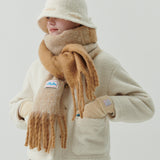Half&Half Chunky Muffler (Beige & Sand)
