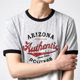 エッセンシャルスタンダード半袖リンガーTシャツアリゾナ メランジ