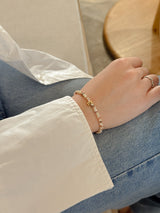 Strawberry Ice Cream Beads Initials Bracelet